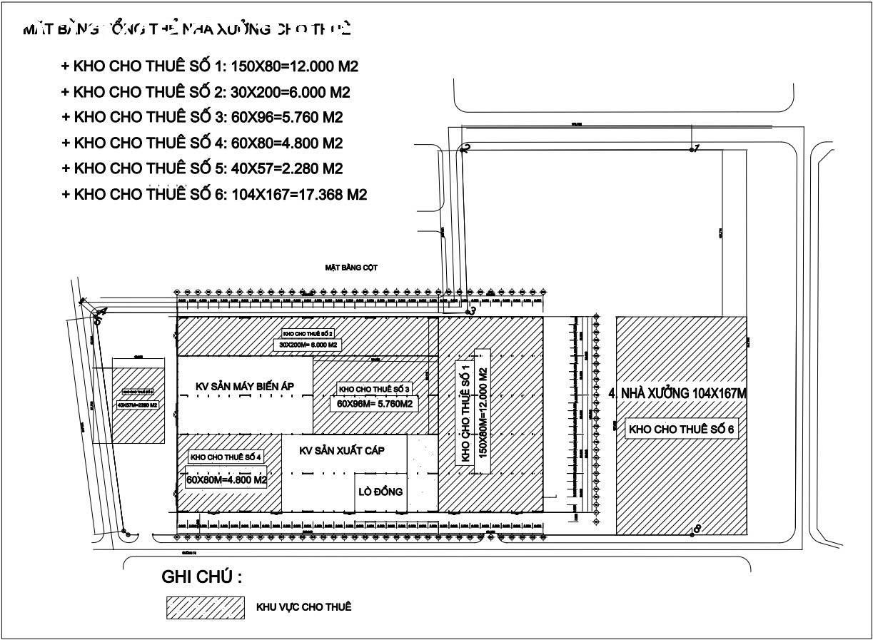 KHO XƯỞNG CHO THUÊ TẠI VỊ TRÍ ĐẮC ĐỊA – TỪ SƠN, BẮC NINH <br>北宁工业4800, 5760, 6000, 12000平方米厂房出租 - Ảnh 3